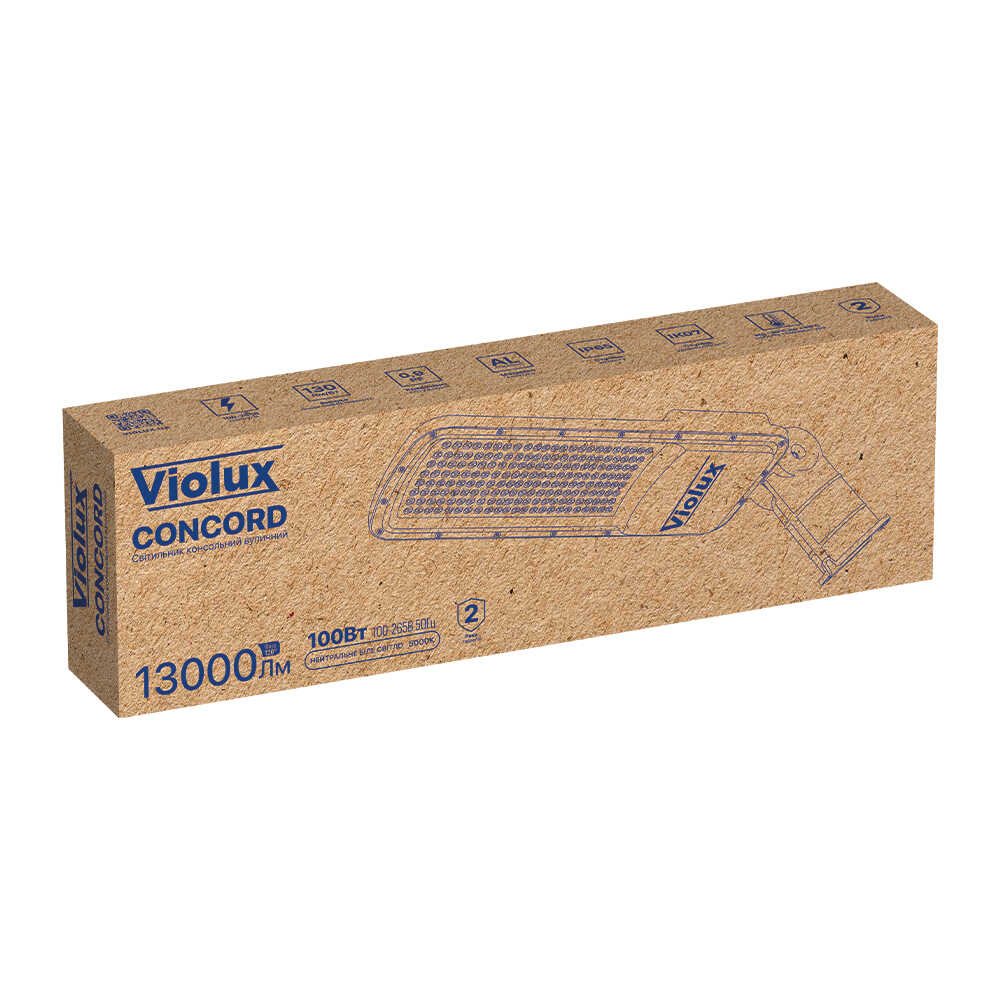Светильник уличный VIOLUX CONCORD 100W 13000Lm 5000К ІР65 ( 430342 )